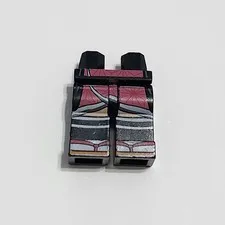 Lego Legs Black Red Pants Sandals Shoes Ninja Minifigure Minifig Figure