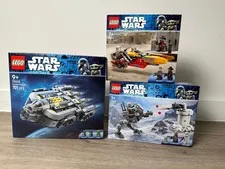 LEGO Star Wars 75445, 75444, 75437 Mandalorian Anzellan Spaceship, At-Rt, Cobb