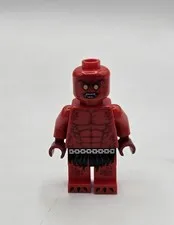 lego red warrior minifigure