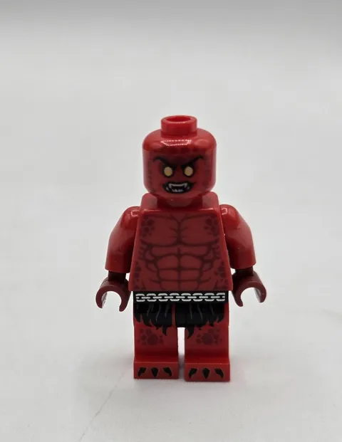 lego red warrior minifigure