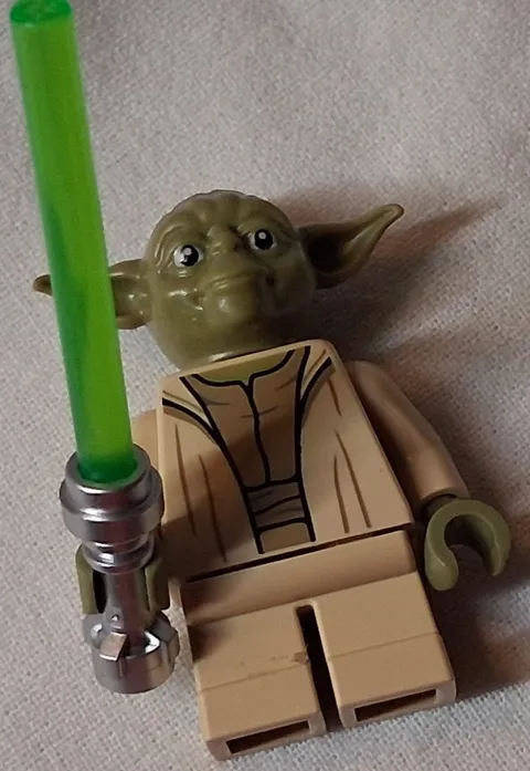 Lego Yoda Minifigure Minifig Olive Green Open Robe 75255 75142 75233