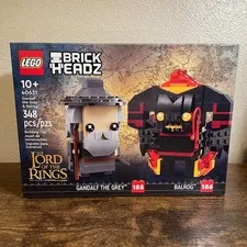 LEGO BRICKHEADZ: Gandalf the Grey & Balrog (40631) NEW AND SEALED IN BOX