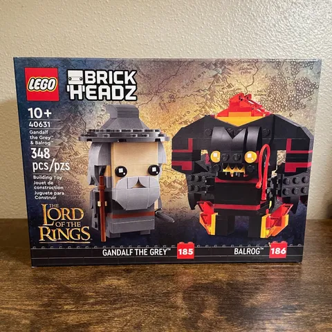 LEGO BRICKHEADZ: Gandalf the Grey & Balrog (40631) NEW AND SEALED IN BOX