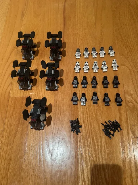 LEGO Star Wars Night Trooper Army Lot 5 Battle Packs 20 Minifigures Complete