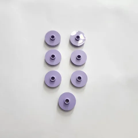 LEGO Round 2x2 Tile w/ Center Stud, Part# 18674 Lavender (7x)