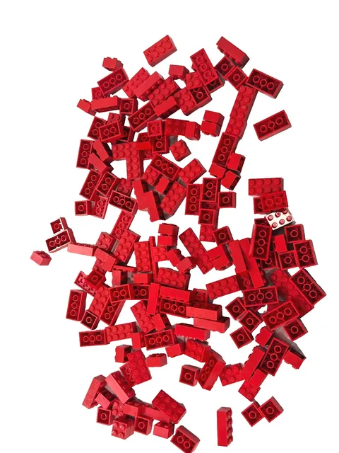LEGO Red Bulk Bricks Lot Standard Building Blocks 2x2 2x4 2x6 Plates Base Parts