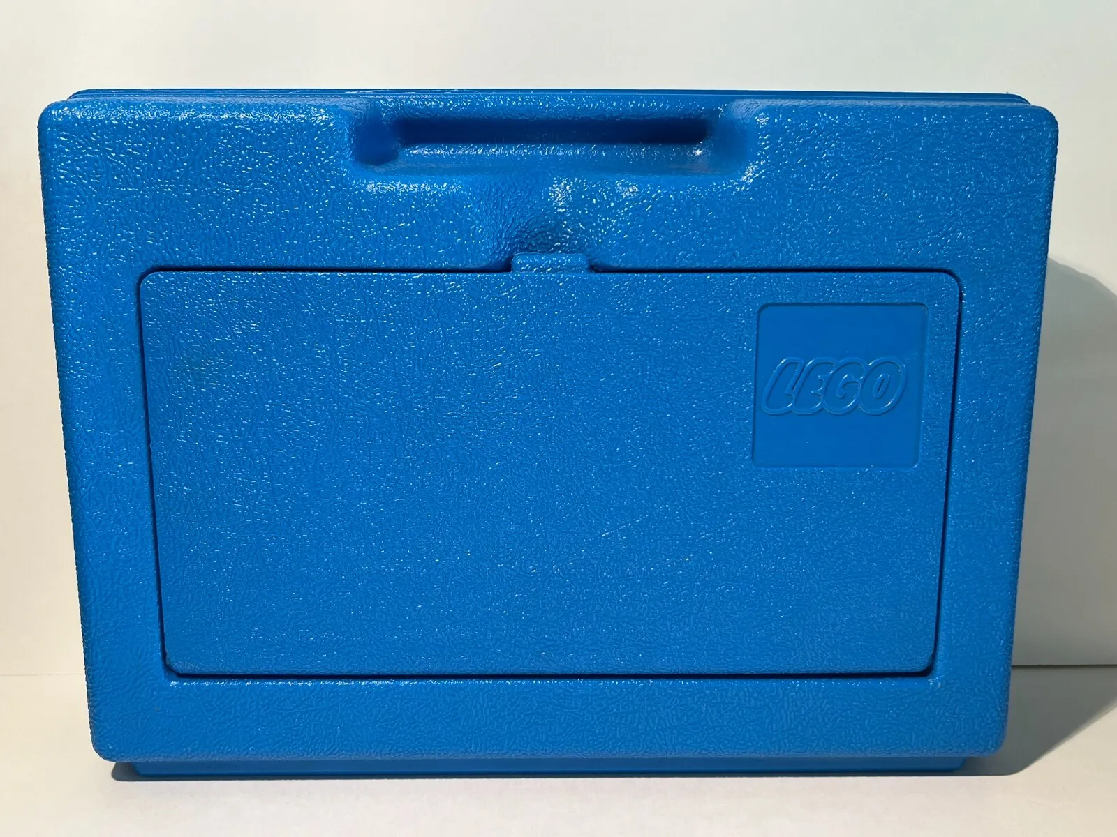 Vintage 1983 Blue LEGO Carrying Case Storage Box Bin Hard Plastic Container