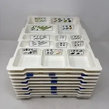 Lego Vintage 2005 Education Brick Sorting Trays Lot of 10