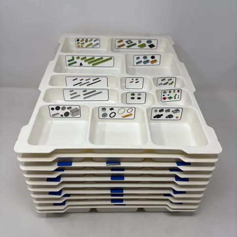 Lego Vintage 2005 Education Brick Sorting Trays Lot of 10