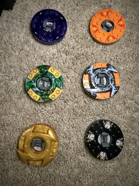 Lego Ninjago Masters Of Spinjitzu Spinners Lot Of 6 Lego Ninja Spinner Figures
