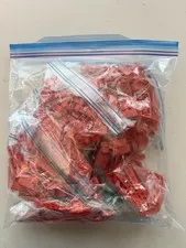 LEGO Red Brick Pieces 1lb Bulk Lot