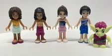 LEGO Friends Mini Dolls Minifigures Lot Andrea, Joanna, Emma, Nadia Elves Goblin