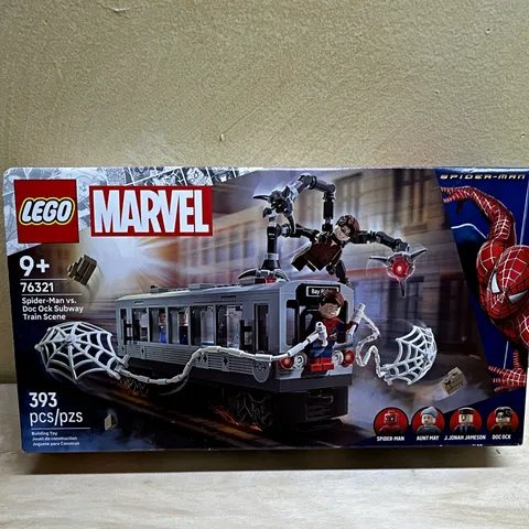 LEGO Marvel 76321 Spider-Man vs Doc Ock Subway Train Scene Set 393 pcs