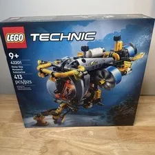 LEGO Technic 42201 Deep-Sea Research Submarine 413-Piece Set Ages 9+