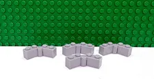 Lego 4 Light Bluish Gray 1x4 Hinge Brick NEW