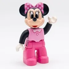 LEGO DUPLO Minnie Mouse Figure Disney Mickey Mouse Pink Bow 2017 47394pb235