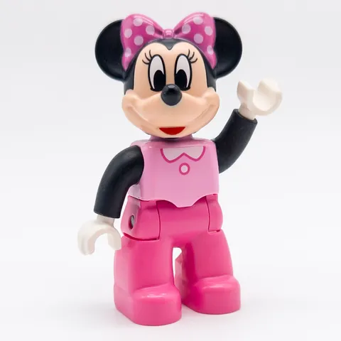 LEGO DUPLO Minnie Mouse Figure Disney Mickey Mouse Pink Bow 2017 47394pb235