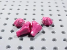 LEGO Lot of 4 Magenta Pink Tree Frogs Frog Animal Minifig BQ
