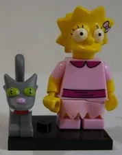 Lego Minifigure Lisa Simpson With Snowball The Simpsons Series 2 Collectible