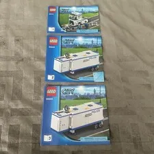 LEGO City 60044 Mobile Police Unit Instruction Booklets Only Set 3 Manuals 2014