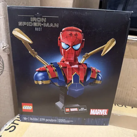 lego marvel iron spider-man bust 76326