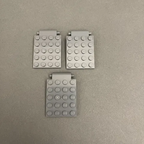 Lego 30042 Trap Door Plate Dark Gray Replacement Parts Pieces Lot of 3