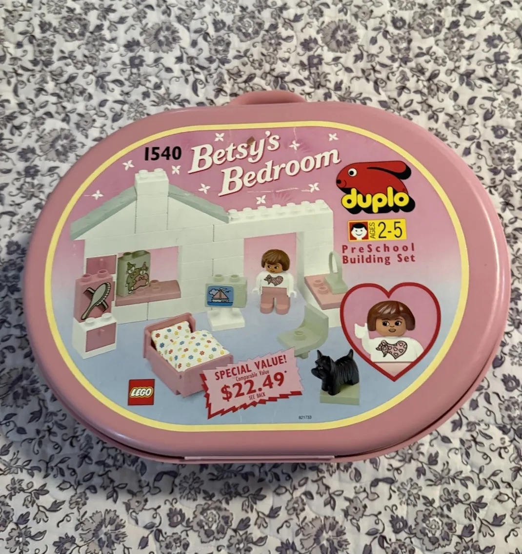 Lego Duplo Playhouse Betsy’s Bedroom 1540 Year 1993 Collector Box Only