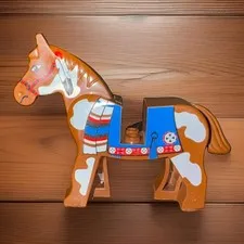 Lego Brown Horse Minifigure Blue Blanket Indians 6748 6746 6766 6763 6709