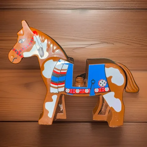 Lego Brown Horse Minifigure Blue Blanket Indians 6748 6746 6766 6763 6709