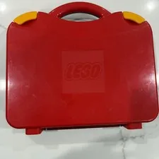 LEGO Red Travel Carry Case Storage Box w/ 5 Adjustable Dividers - See Pictures