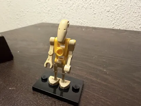 Lego Star Wars Minifigure Battle Droid Commander Yellow Torso Sw0184 From 1008