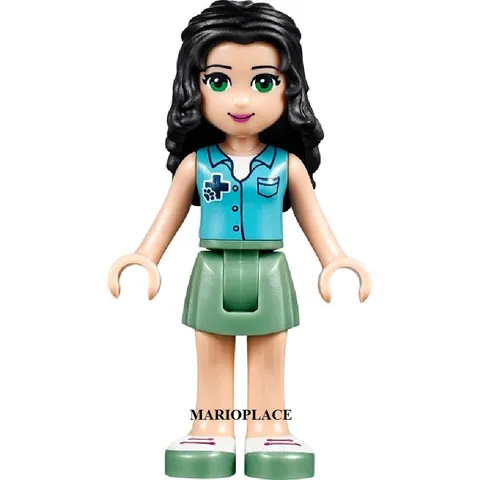 Lego Friends 41086 Emma, Sand Green Skirt, Medium Azure Top NEW