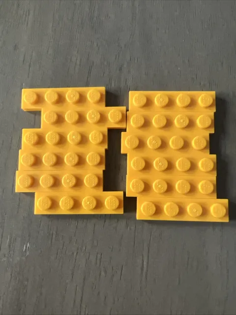 LEGO 3710 Bright Light Orange Plate 1x4 12 Pieces