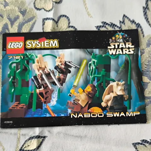LEGO instructions Star Wars 7121 Naboo Swamp booklet illustrated DE/EN 1999