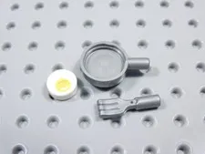 LEGO Food Accessory Lot Minifig Skillet Fork Egg BT