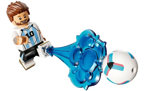 New LEGO Lionel Messi Minifigure edi002 With Soccer Ball Argentin FIFA World Cup