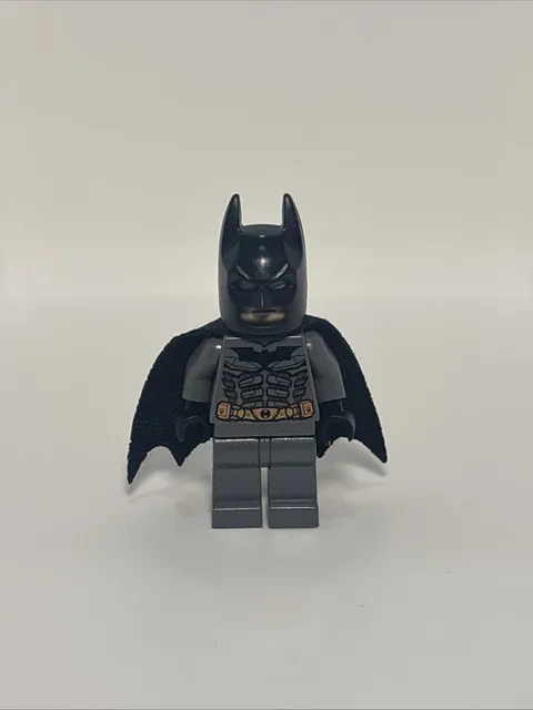 Lego Batman DC Minifigure BAT024 Batman Dark Bluish Gray Suit Black Mask 2008