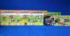 Lot of 5 LEGO Minecraft Instruction Manuals - Sets 21135, 21119, 21146