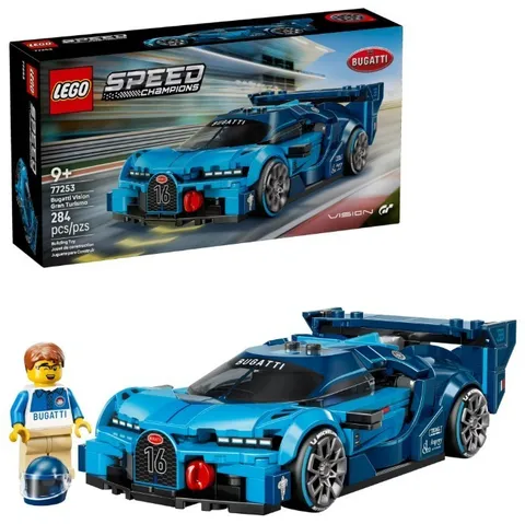 LEGO Speed Champions Bugatti Vision Gran Turismo 77253 Car Set with Driver 9+