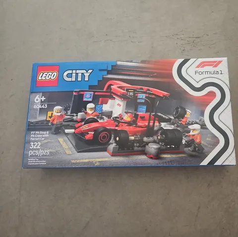 LEGO CITY: F1 Pit Stop & Pit Crew with Ferrari Car (60443)
