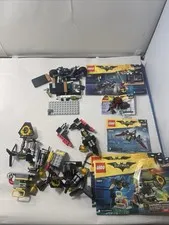 Lego Batman Movie Parts & Pieces Lot w/ Manuals No Mini-Figs As-Is