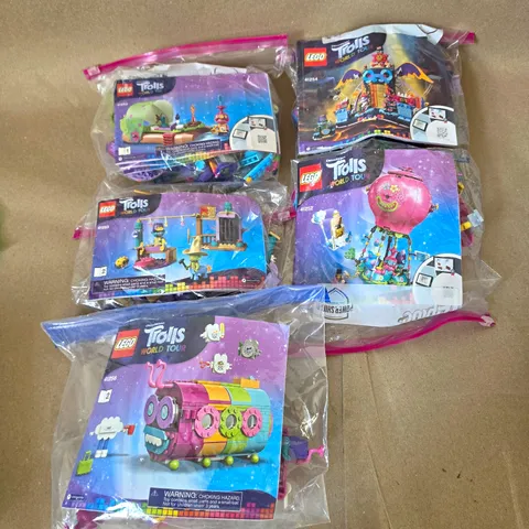 LEGO - Trolls World Tour - LOT OF 7 - Polybag No Box Incomplete