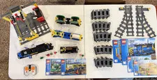 Lego City 60052 Cargo Train WORKS Incomplete -missing truck, girl & forklift