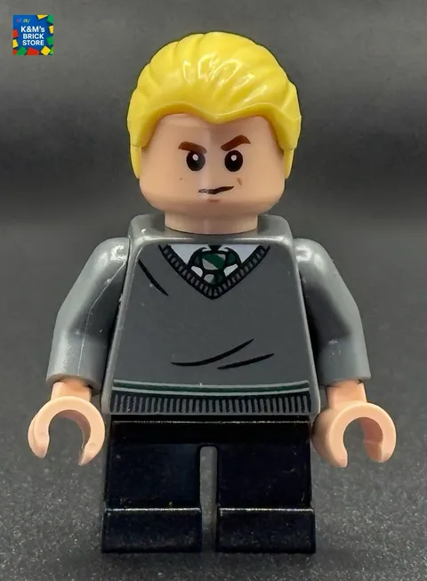 LEGO Minifigure Draco Malfoy Slytherin Sweater hp148 Harry Potter