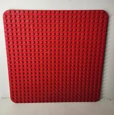 Red Lego Duplo Large Base Board Plate 15" x 15”