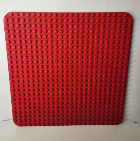 Red Lego Duplo Large Base Board Plate 15" x 15”