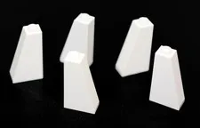 5 LEGO White 2x1x3 Slope 75° angle sloped brick steep roof 75 degree 4460 446001