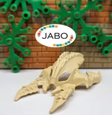 (S17 / 4 / 7) LEGO Bionicle 64261 Mask Mask Vorox Tan