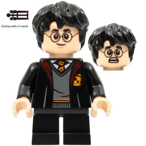 LEGO Harry Potter Minifigure hp314 Gryffindor Robe Open Wand New Hogwarts