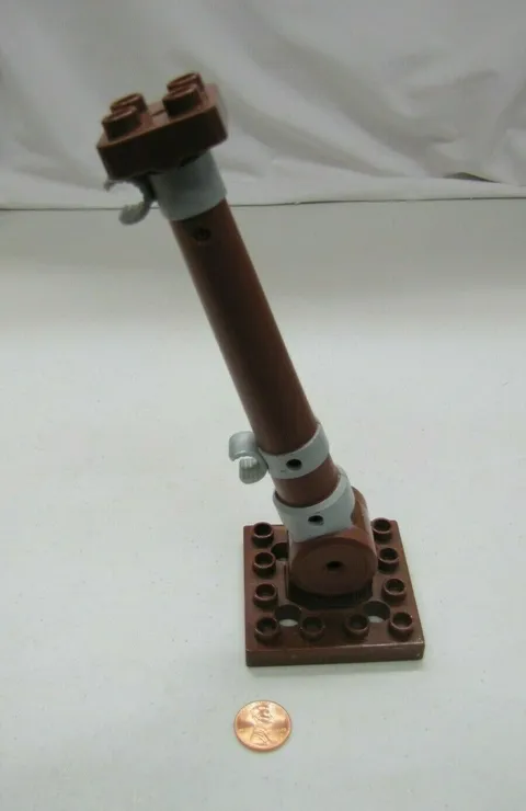 Lego Duplo PIRATE SHIP BROWN MOVABLE BOAT SHIP MAST Vintage 7881 Replace Part